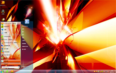 火光碰撞win7电脑主题