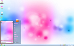 粉色朦胧美win7免费主题