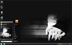 牵手的约定win7黑色主题