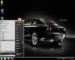 黑色法拉利win7主题下载