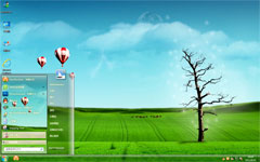 绿色草原win7系统主题