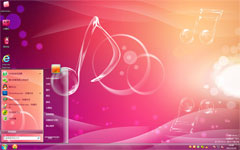 音乐节奏win7电脑主题