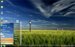 田园稻田win7电脑主题