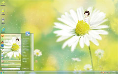 白菊win7系统主题