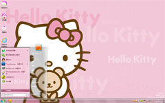 粉红HelloKittywin7可爱主题