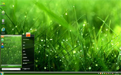 翡翠海win7清爽主题