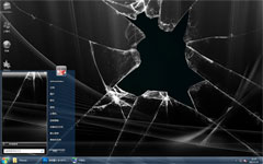 破碎的屏幕win7主题下载