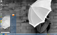 灰白艺术win7主题下载