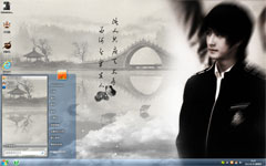韩庚桌面win7背景主题