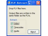 FLV Extract(提取FLV中的音频和视频)V1.63绿色版